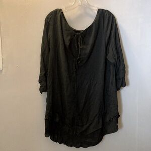 ellos Women's Plus Size Blouse Color Black